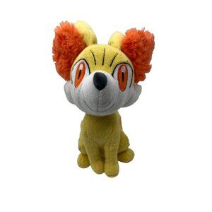 Pokémon Fennekin Plush Toy Soft Stuffed Animal Orange Yellow Tail 8" Tall